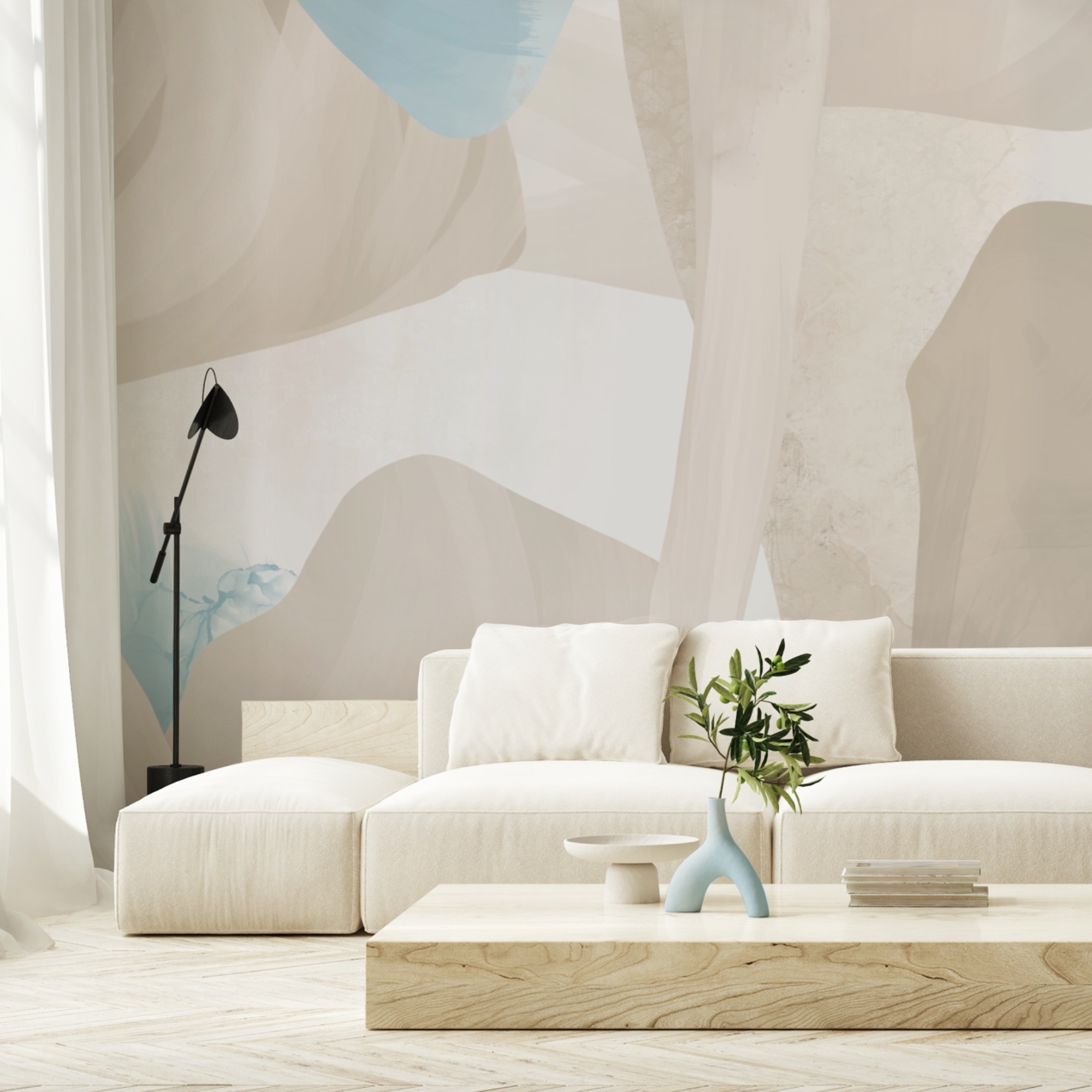 Forme astratte in colori tenui