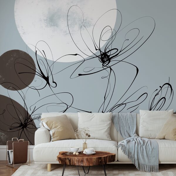 Disegno di fiori e cerchi Disegno di fiori e cerchi