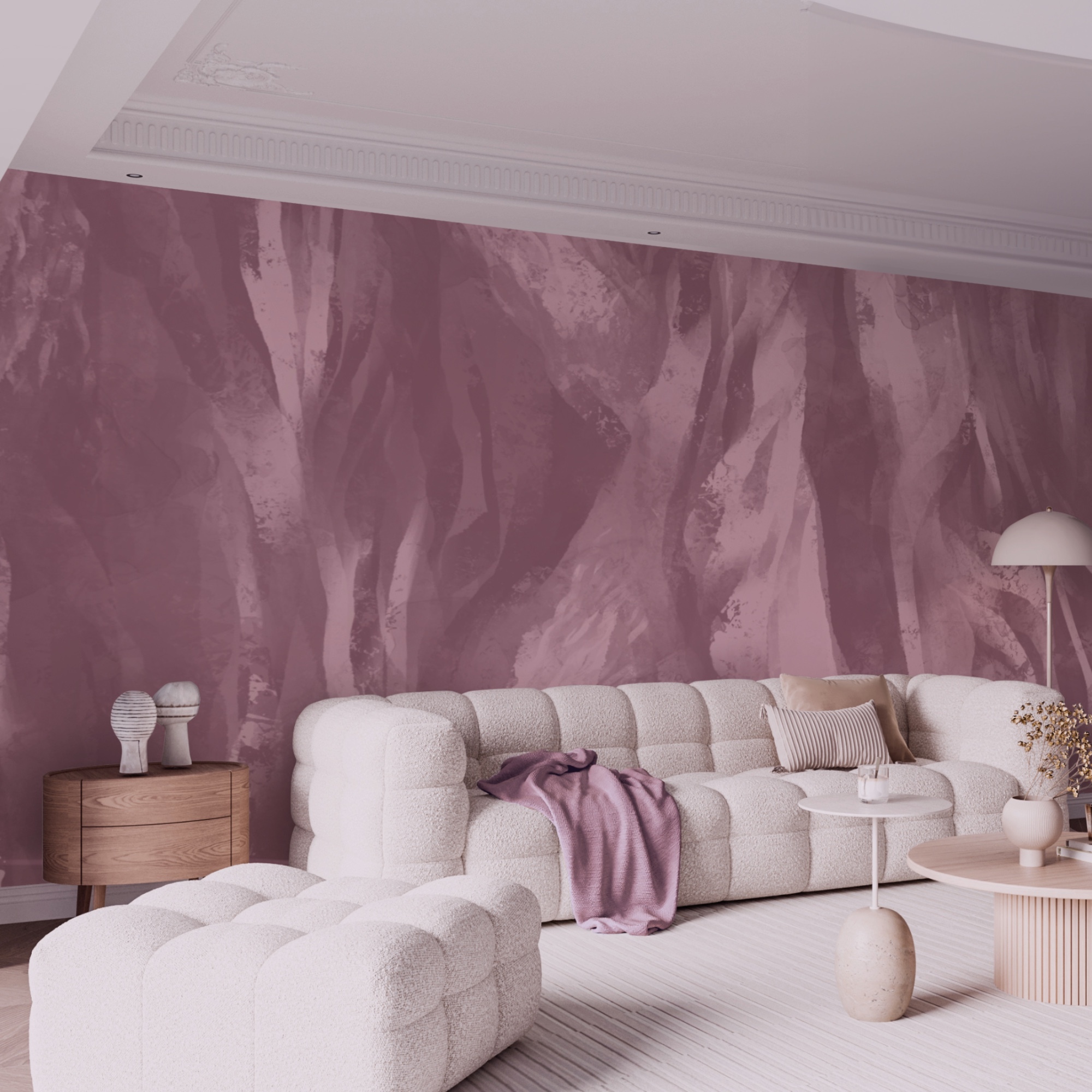 – Morbide onde rosa di design creativo