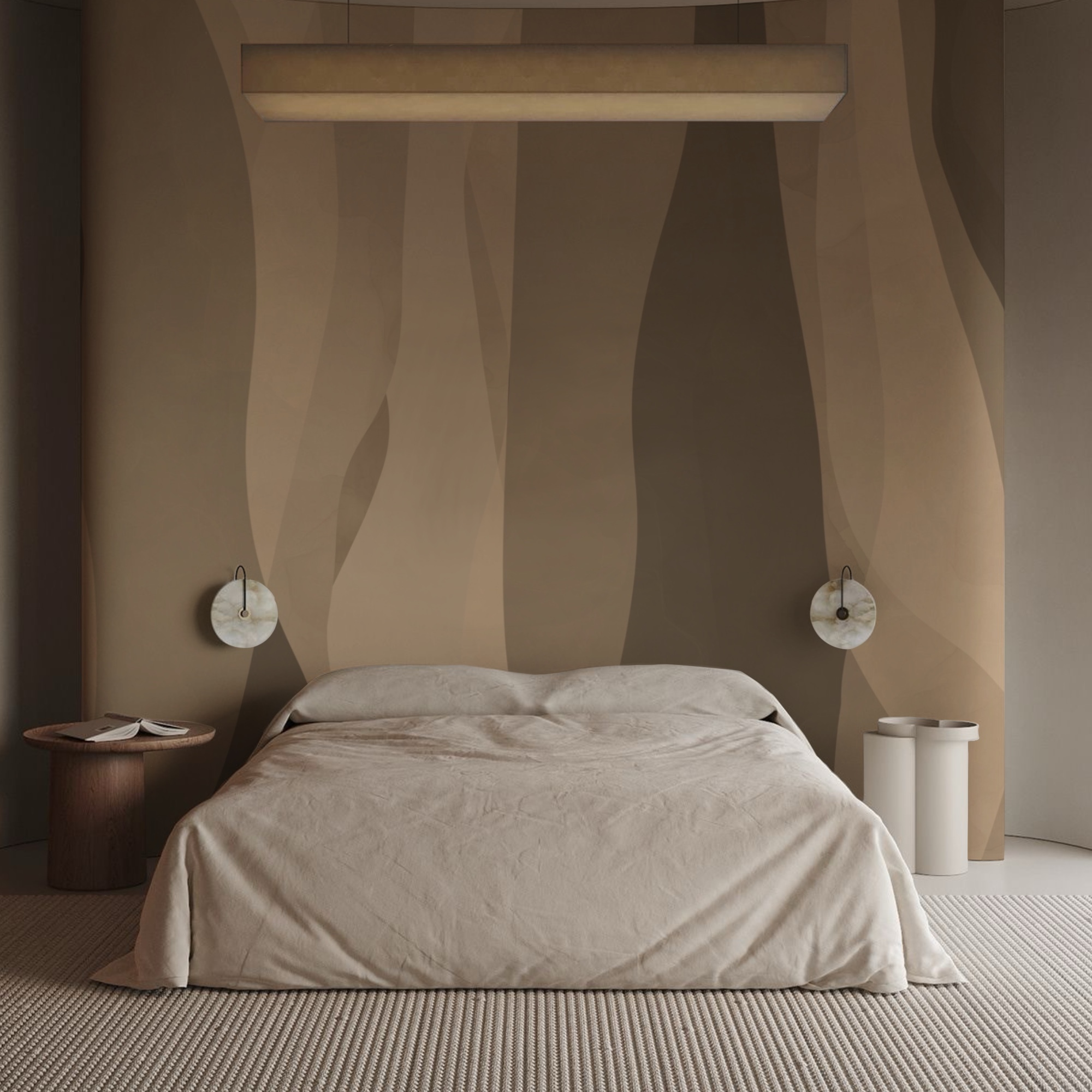 – Strati astratti di toni terrosi