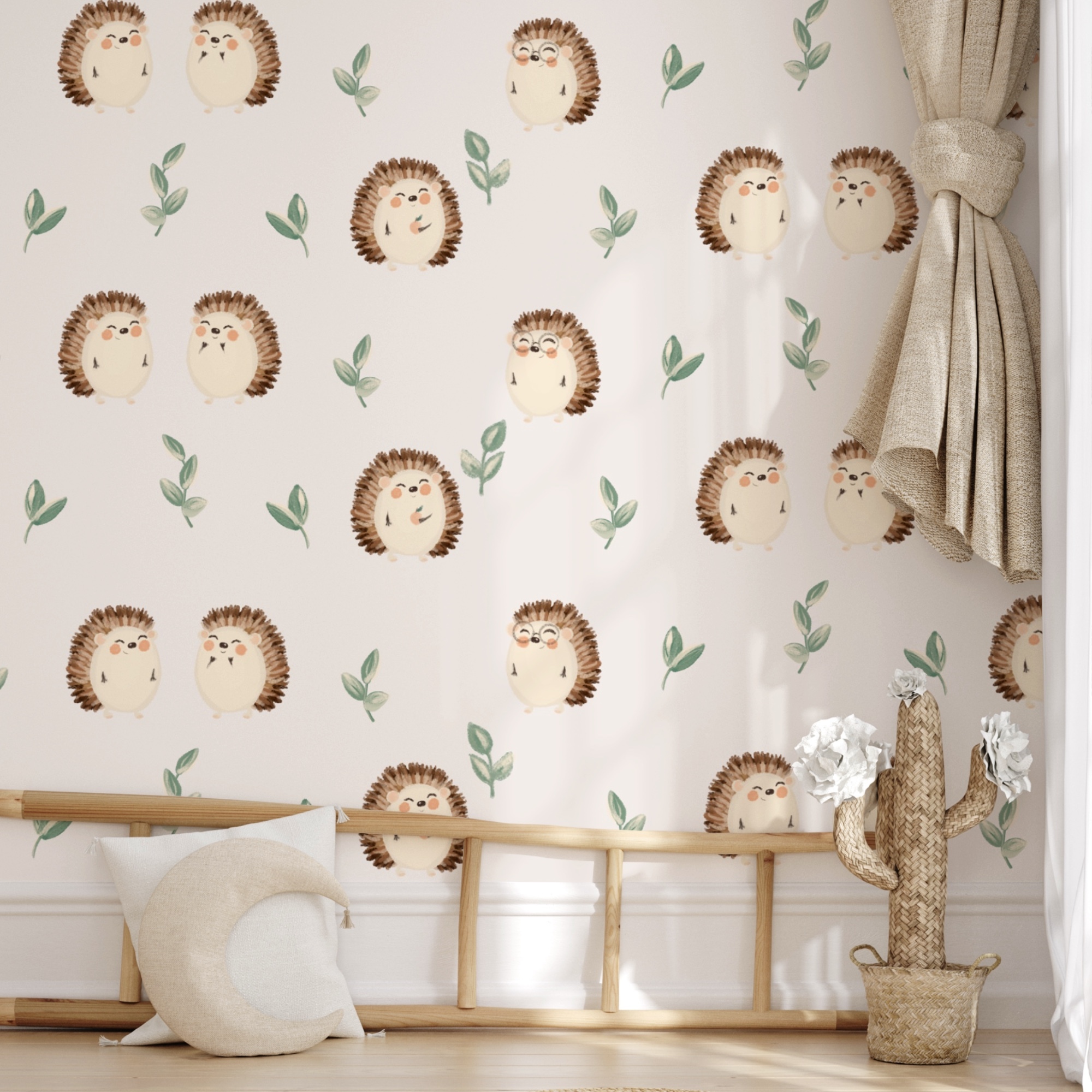 Schema di ricci e foglie