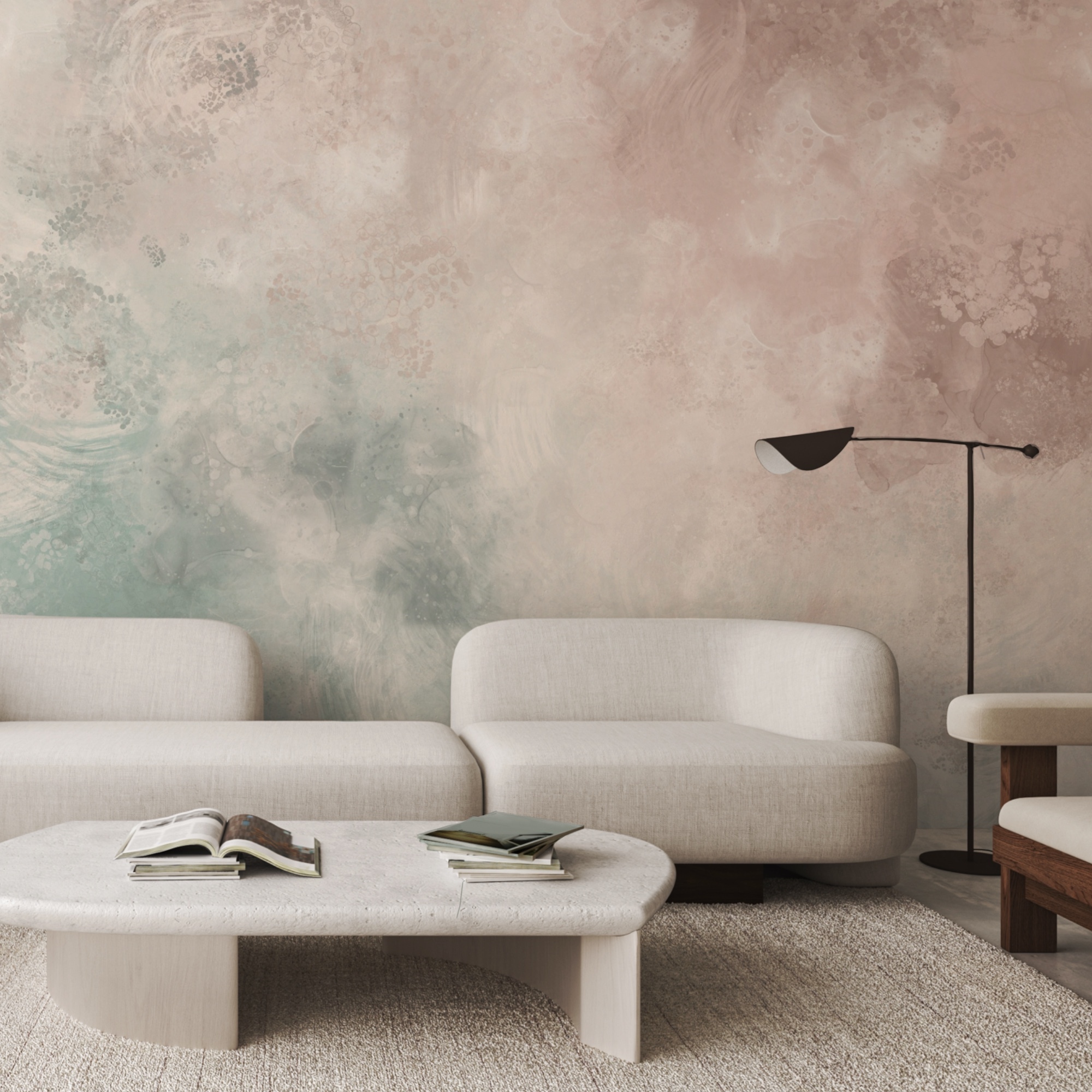 Le tinte tenui si fondono in una tranquilla armonia