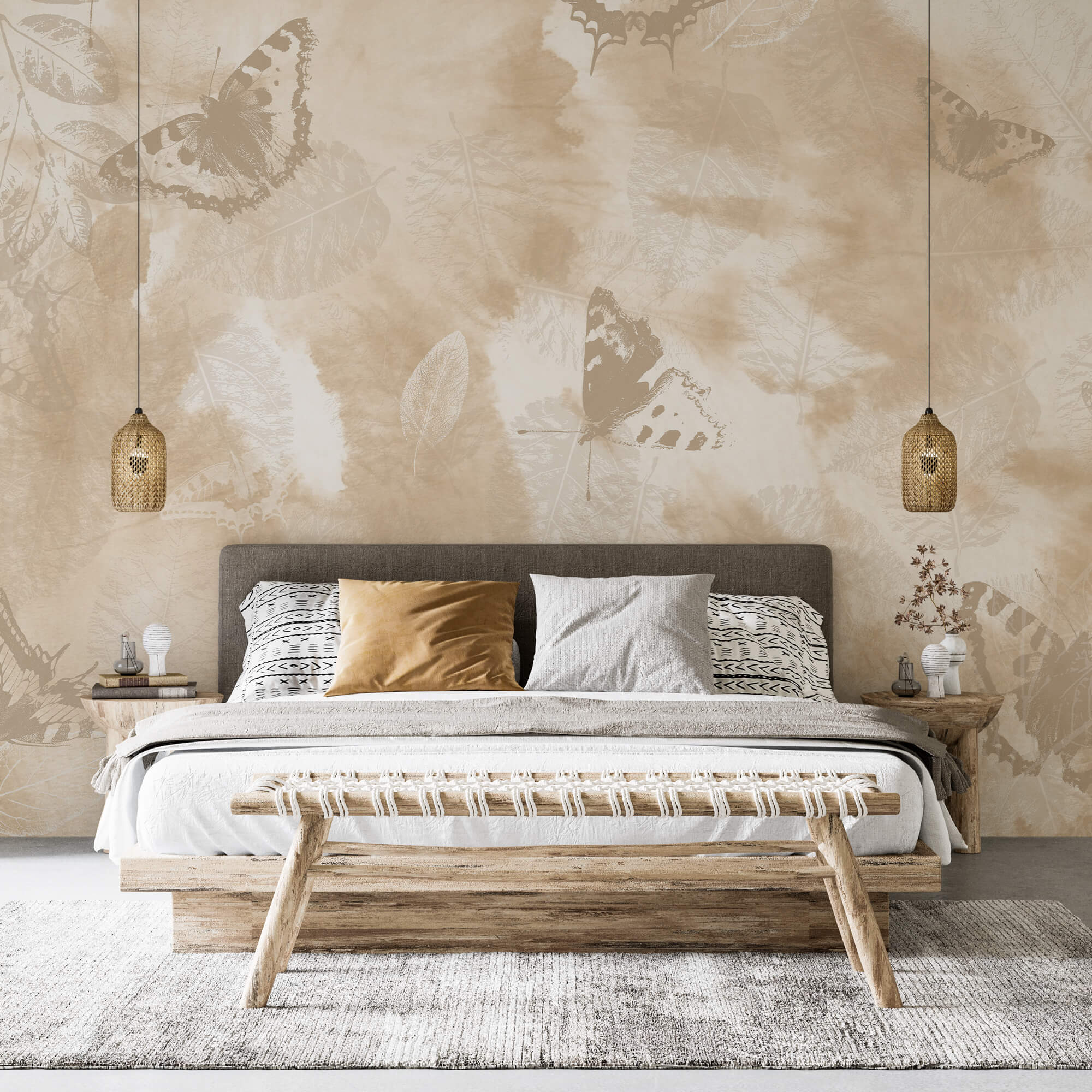 Delicate farfalle su sfondo morbido