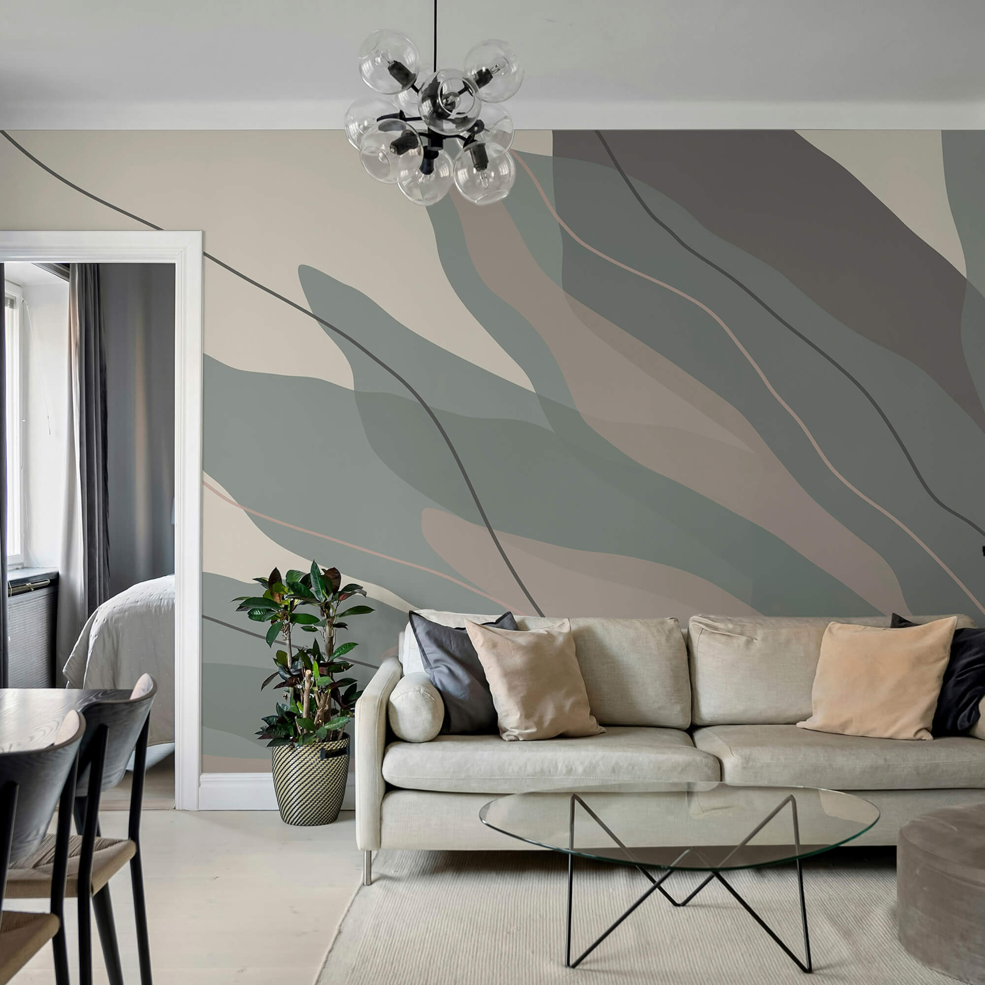 Forme fluide in tonalità tenui