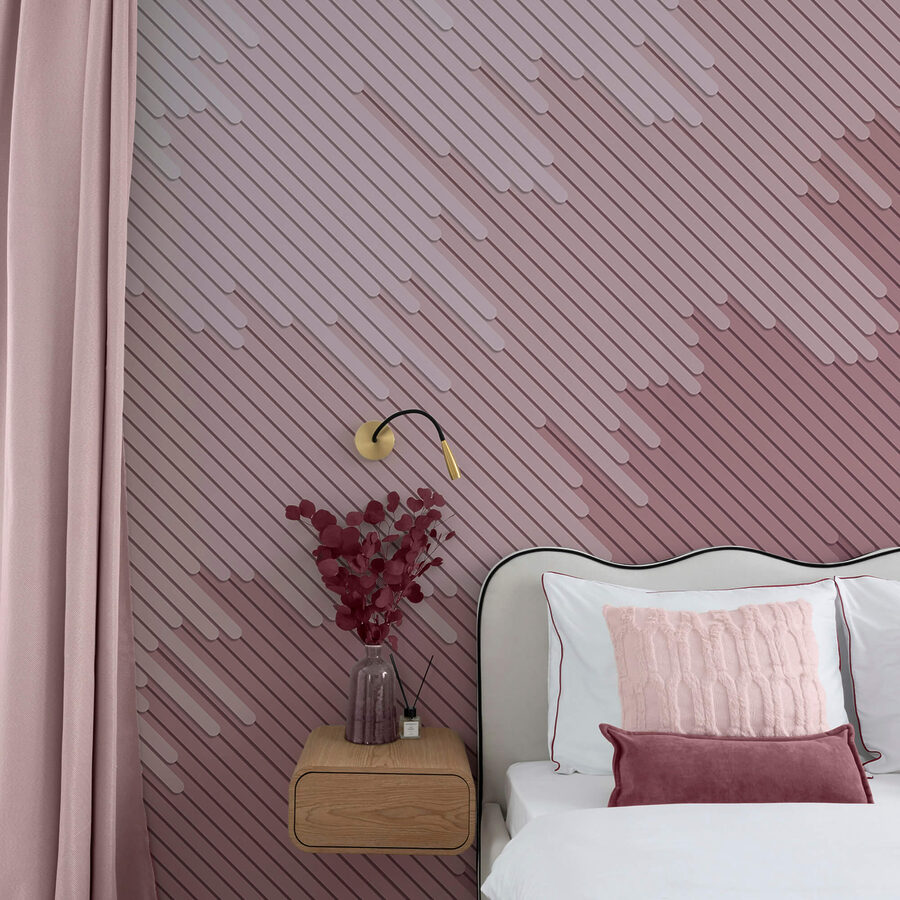 Murales Sfondo rosa e bianco