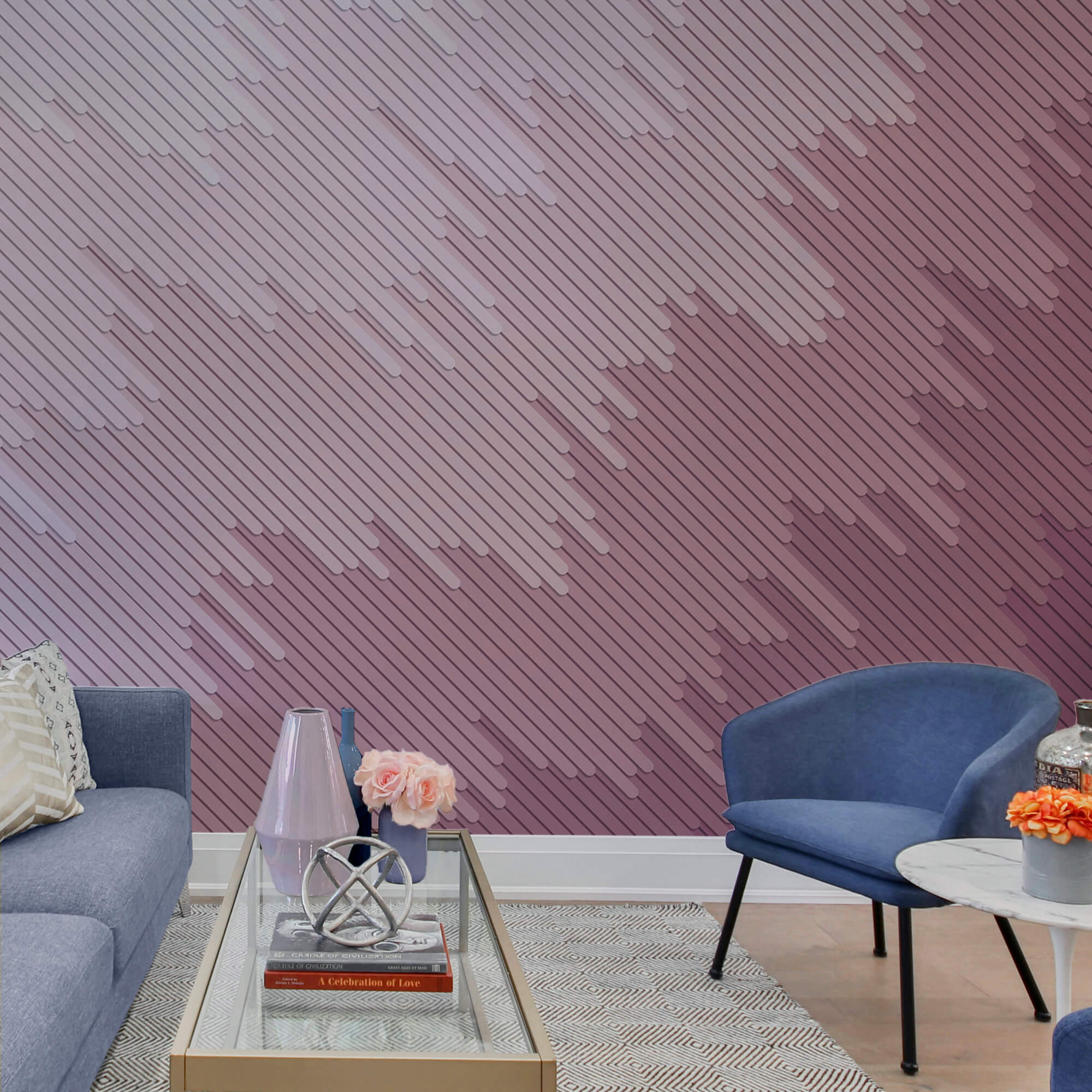 Sfondo rosa e bianco