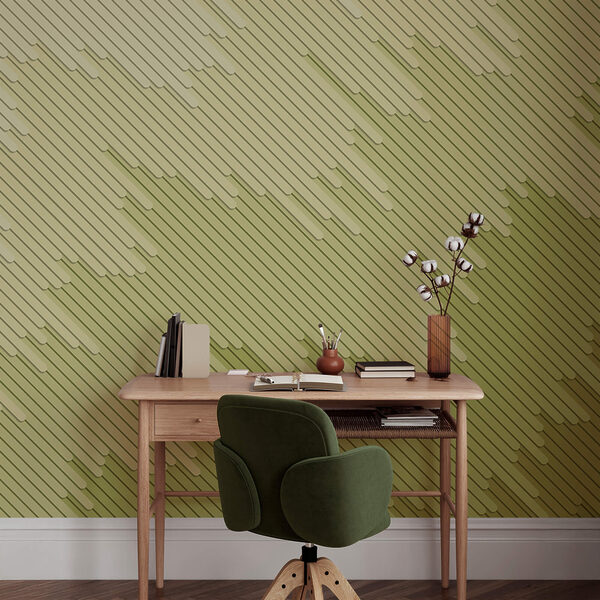 Murales Tinte tenui e linee delicate si intrecciano. Murales Tinte tenui e linee delicate si intrecciano.