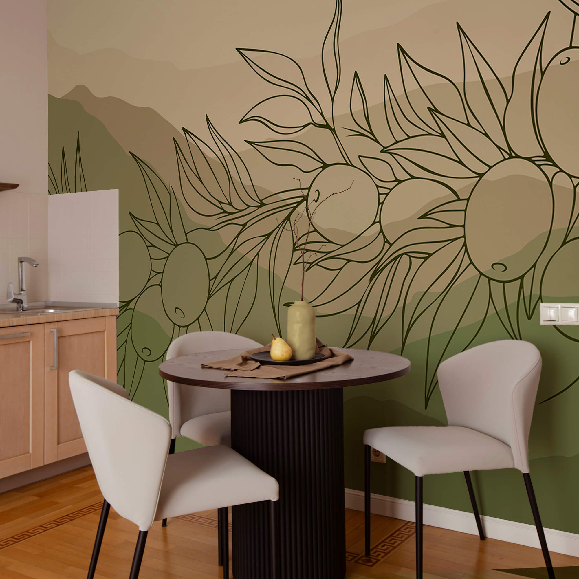 Disegno di frutta su un ramo