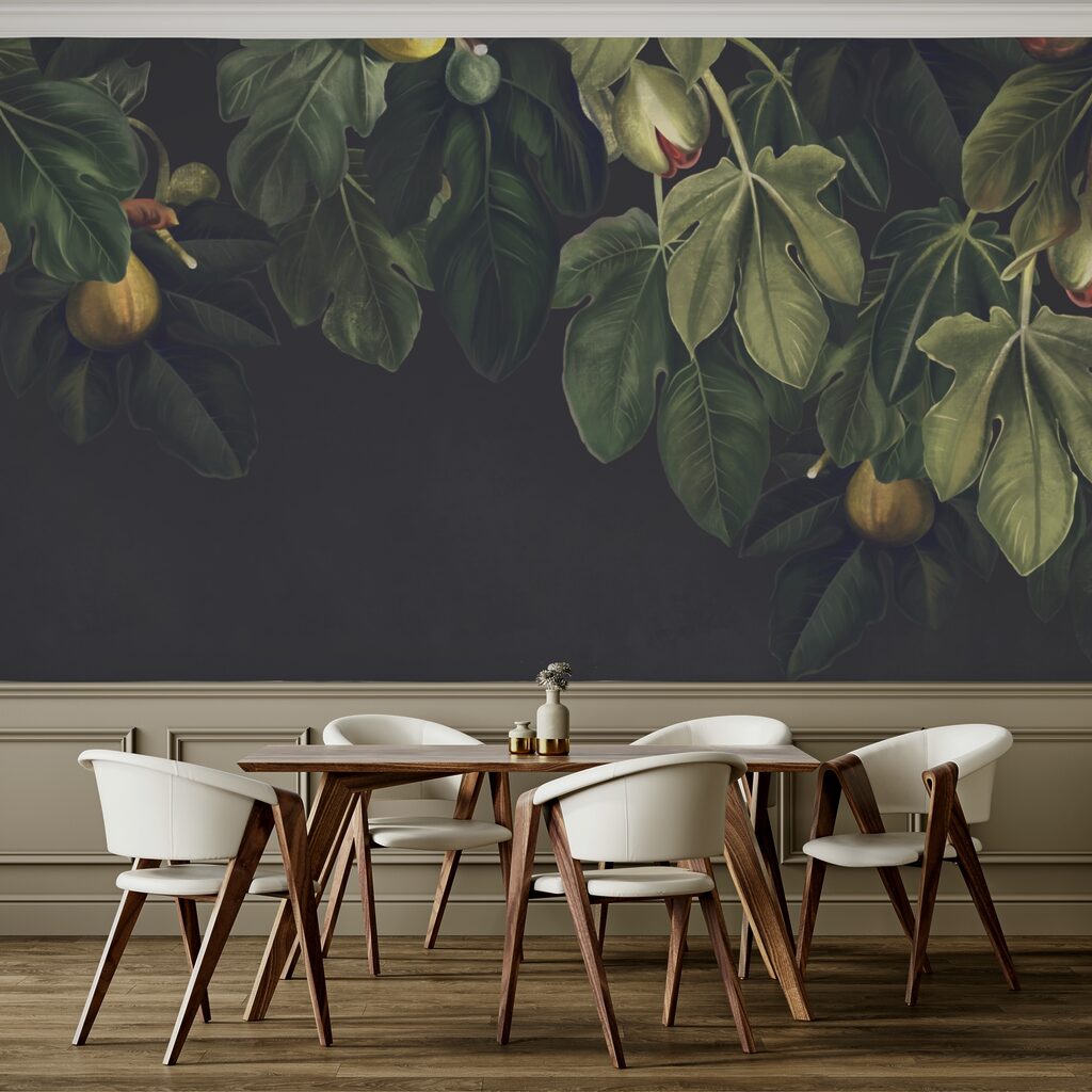 Fogliame rigoglioso con una vivace esposizione di frutti