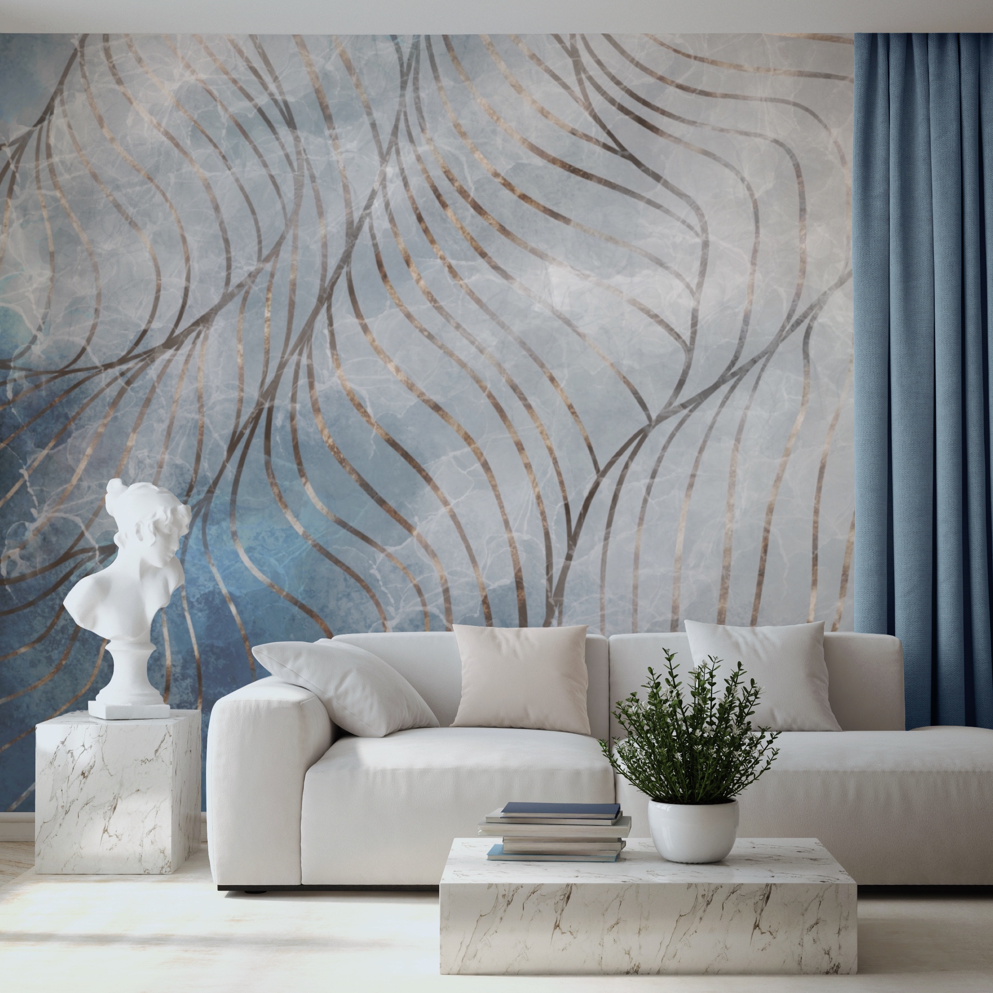 Curve eleganti in colori freddi Curve eleganti in colori freddi