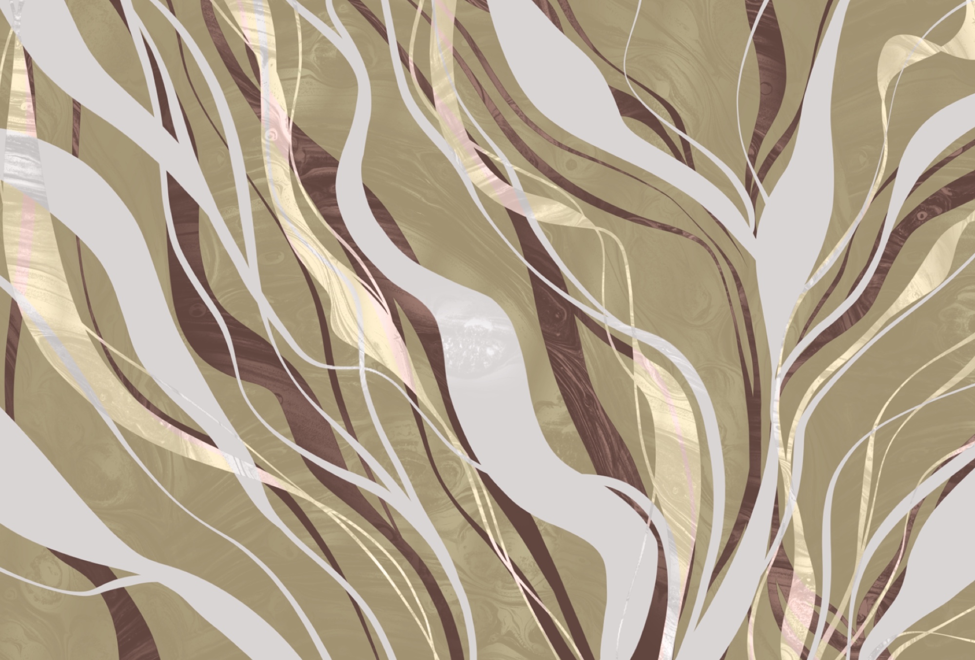 Brown and white swirls