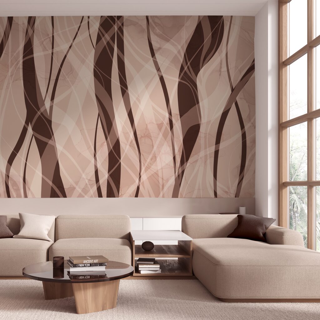 Onde morbide nelle calde tonalità della terra