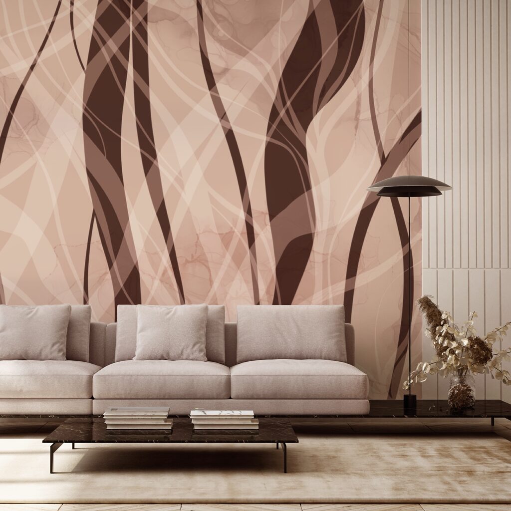 Onde morbide nelle calde tonalità della terra