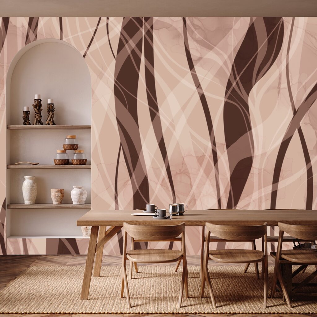 Onde morbide nelle calde tonalità della terra