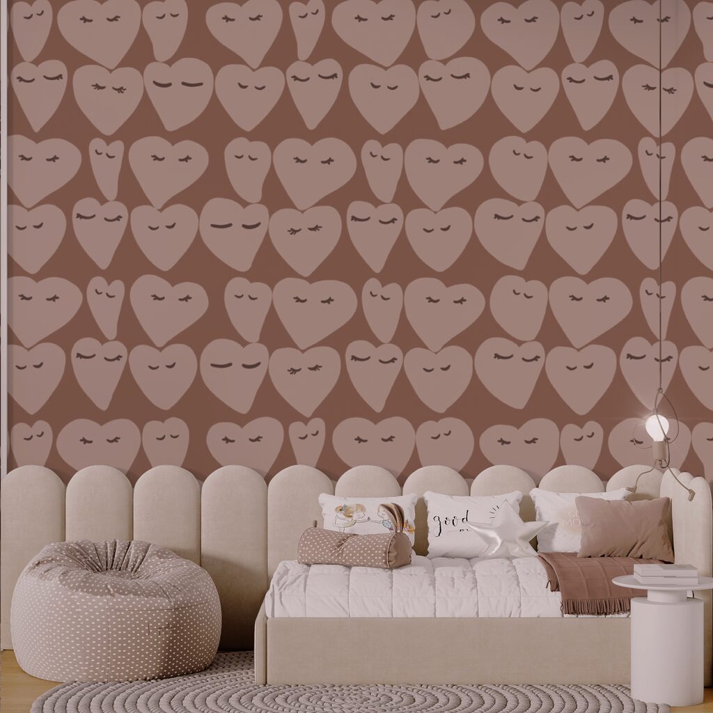 Modelli di cuore che diffondono gioia ovunque