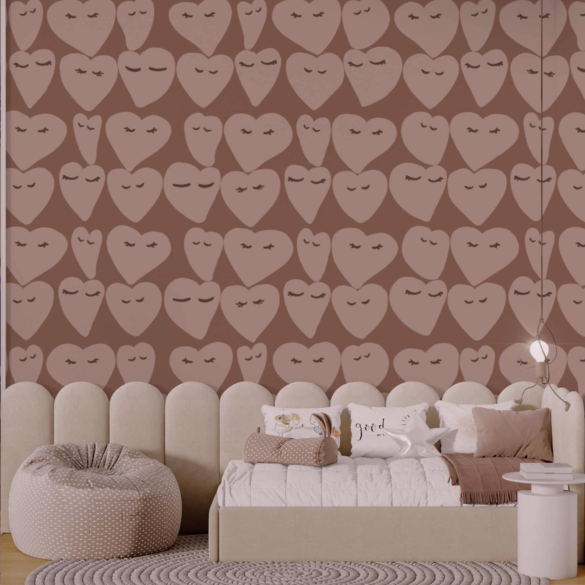 Modelli di cuore che diffondono gioia ovunque