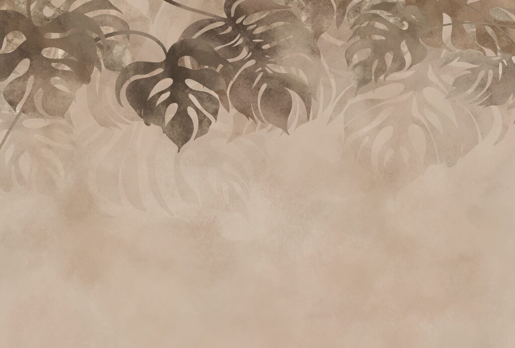 Elegant foliage on soft background