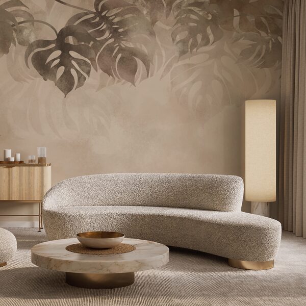 Fogliame elegante su sfondo morbido