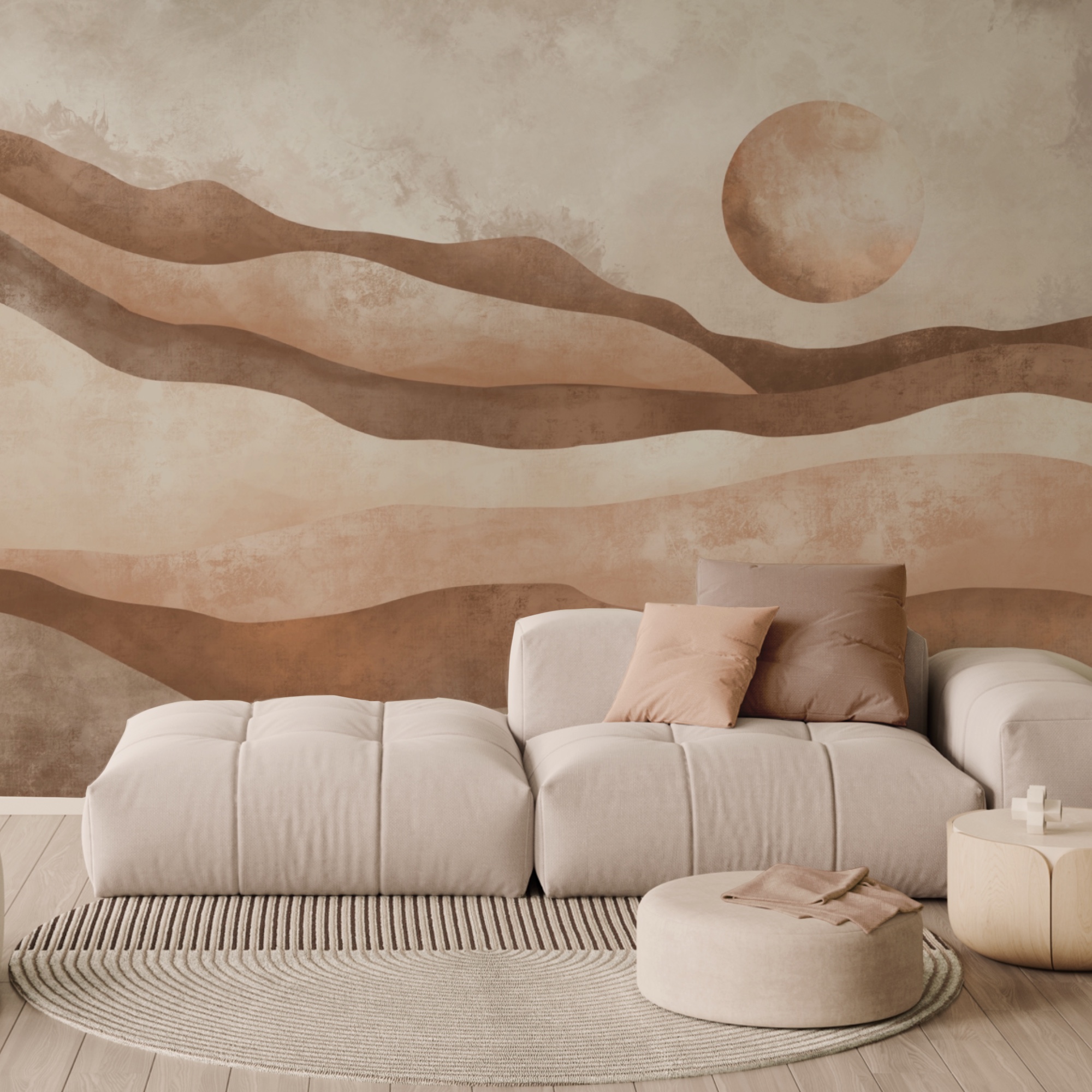 Pittura di un paesaggio desertico