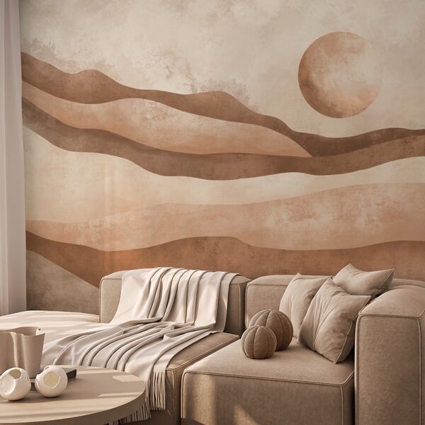 Pittura di un paesaggio desertico Pittura di un paesaggio desertico