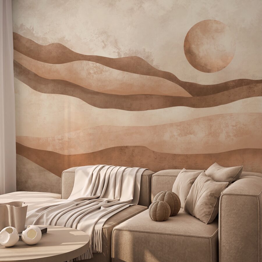Pittura di un paesaggio desertico