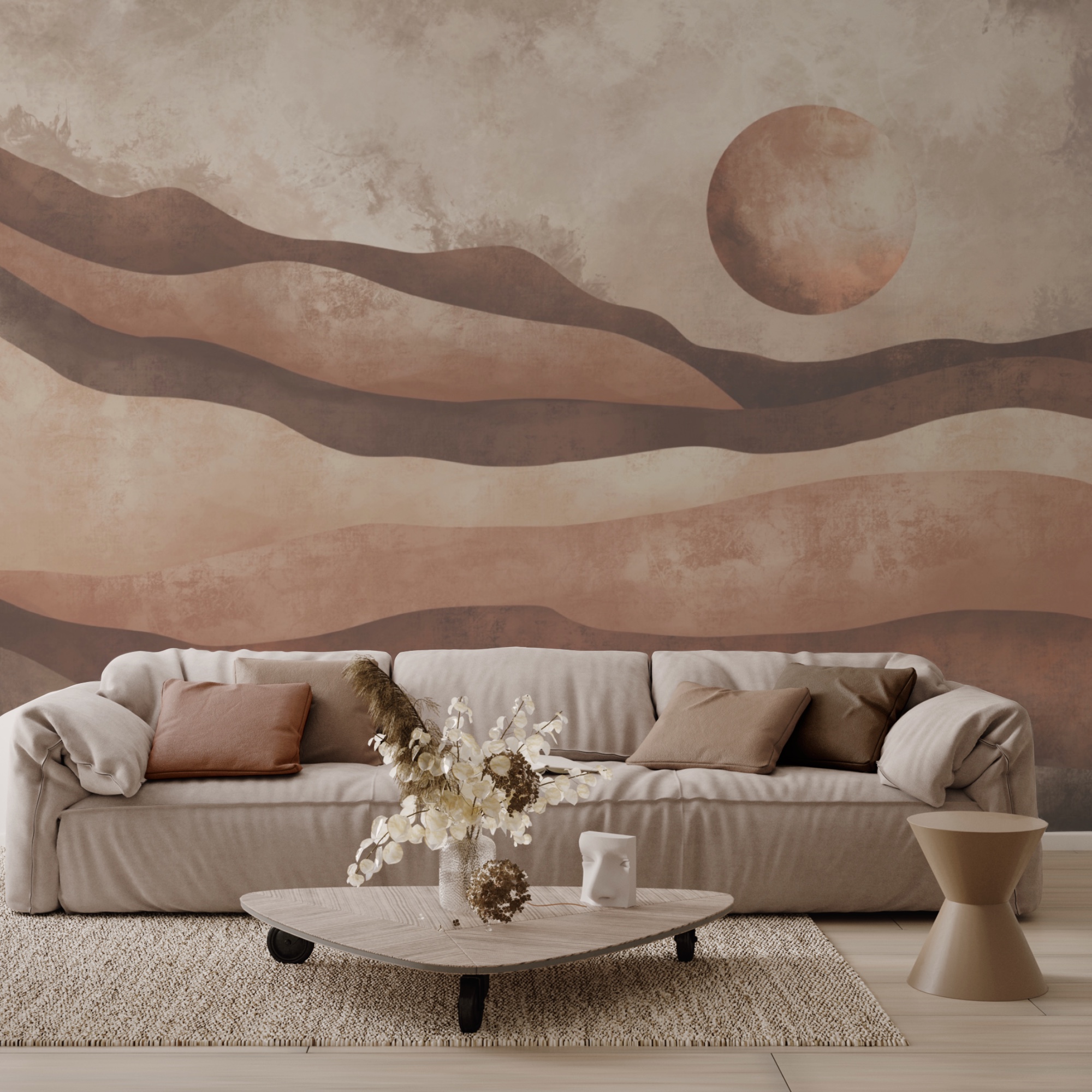 Pittura di un paesaggio desertico