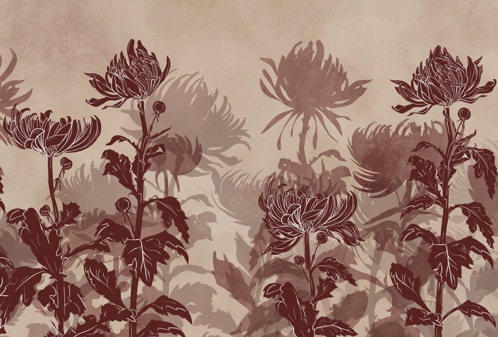 Disegno di fiori e foglie Disegno di fiori e foglie