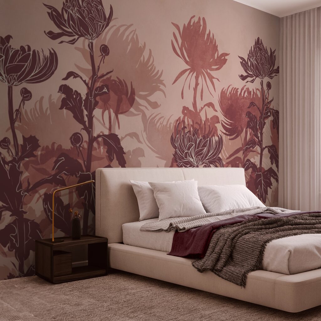 Disegno di fiori e foglie