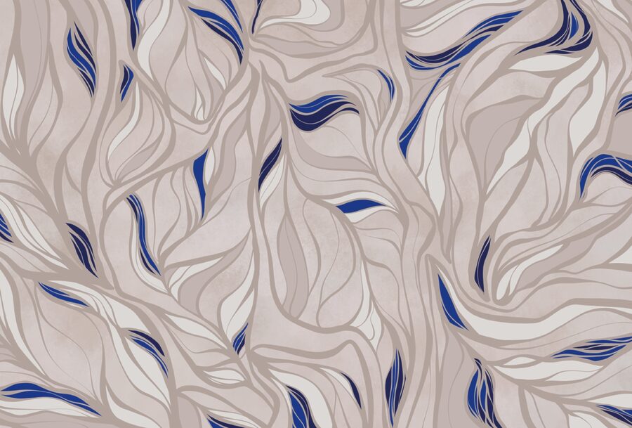 Motivo di linee blu e bianche