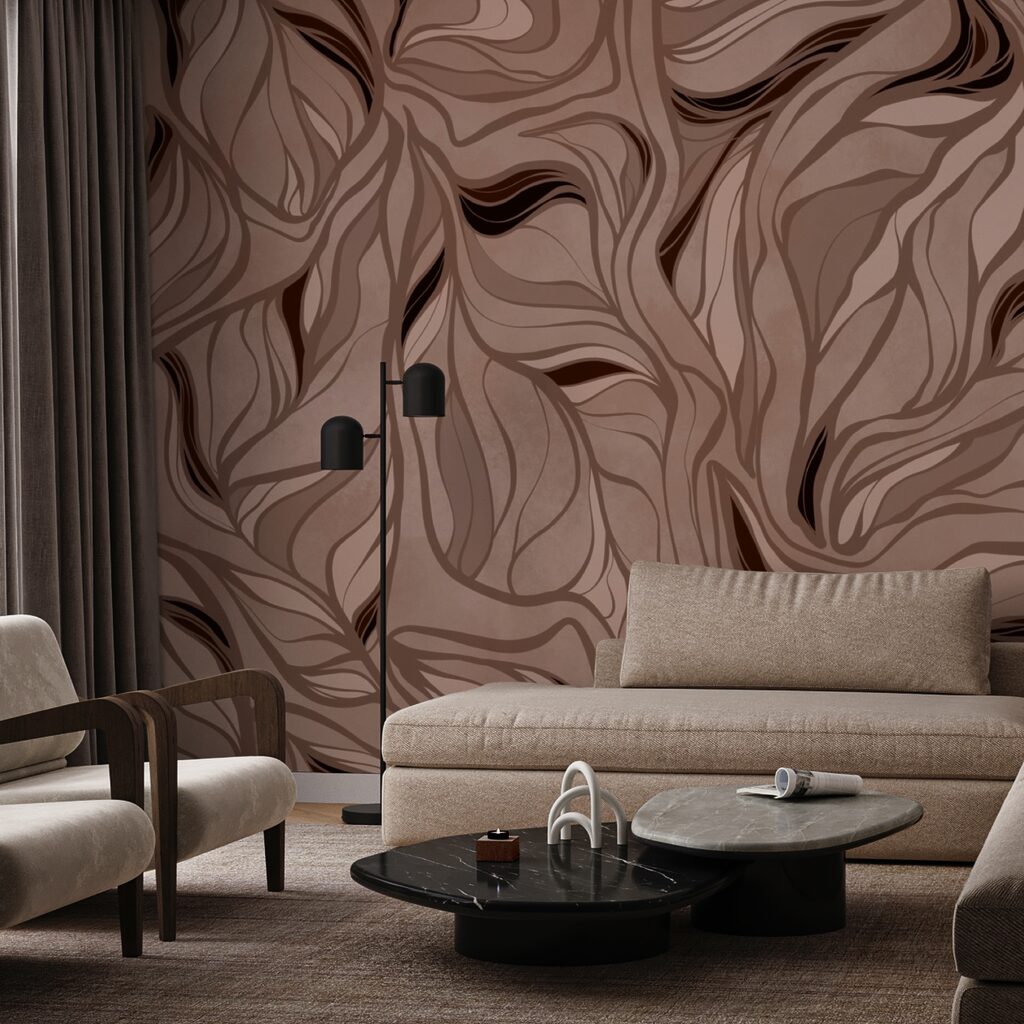 Motivo marrone e nero