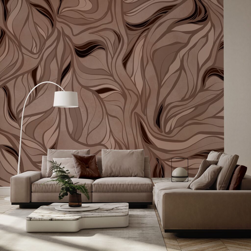 Motivo marrone e nero