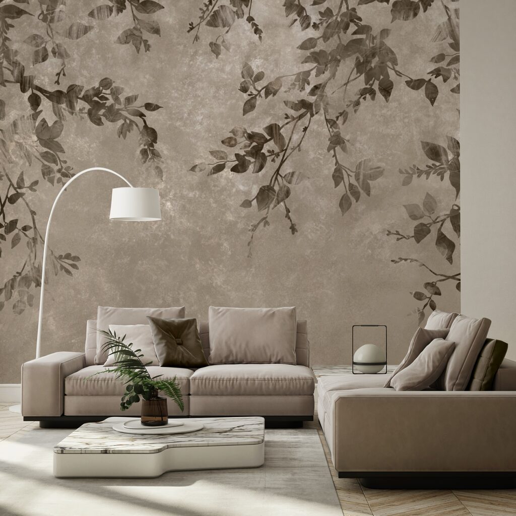 Rami di alberi con foglie