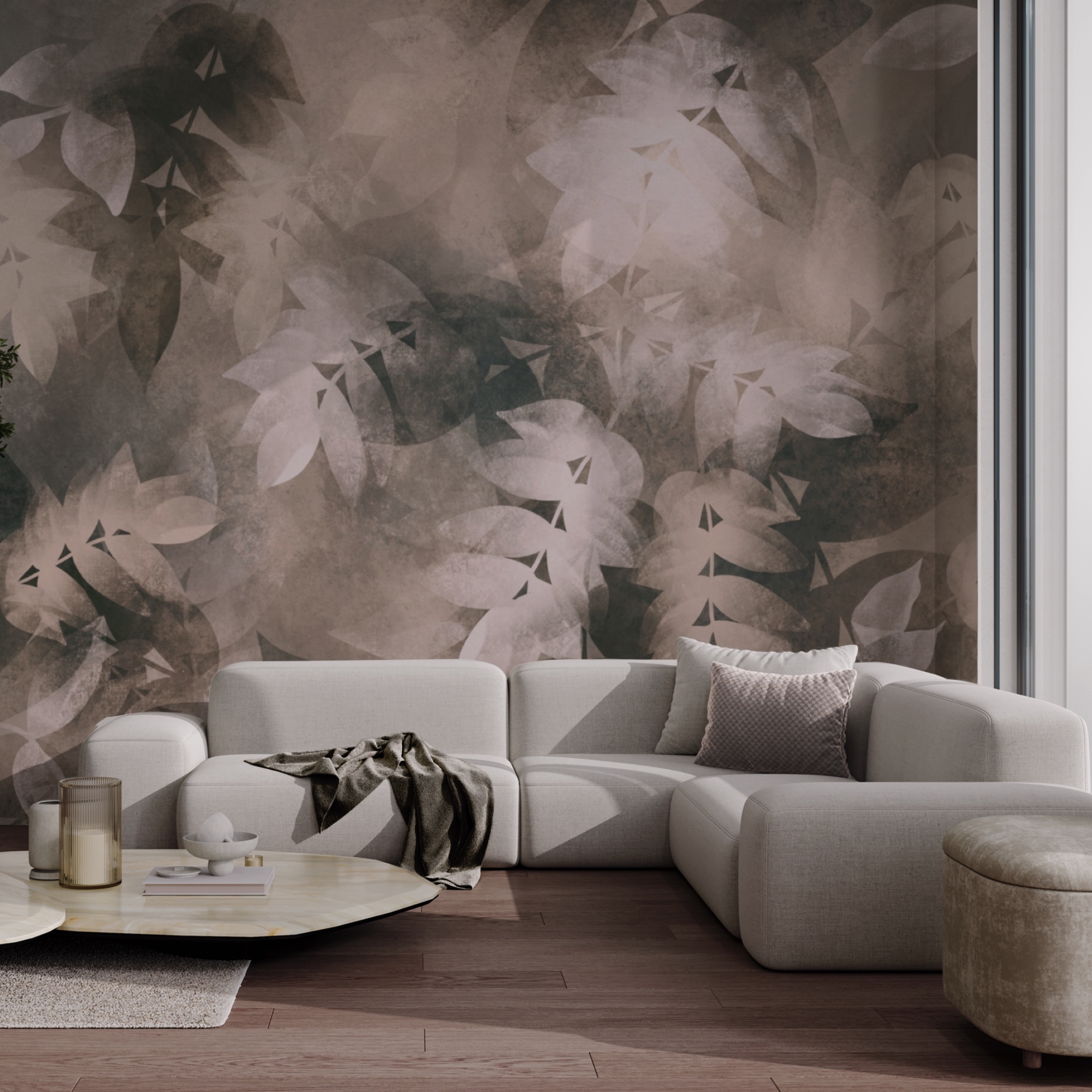 Foglie morbide dalle tonalità tenui