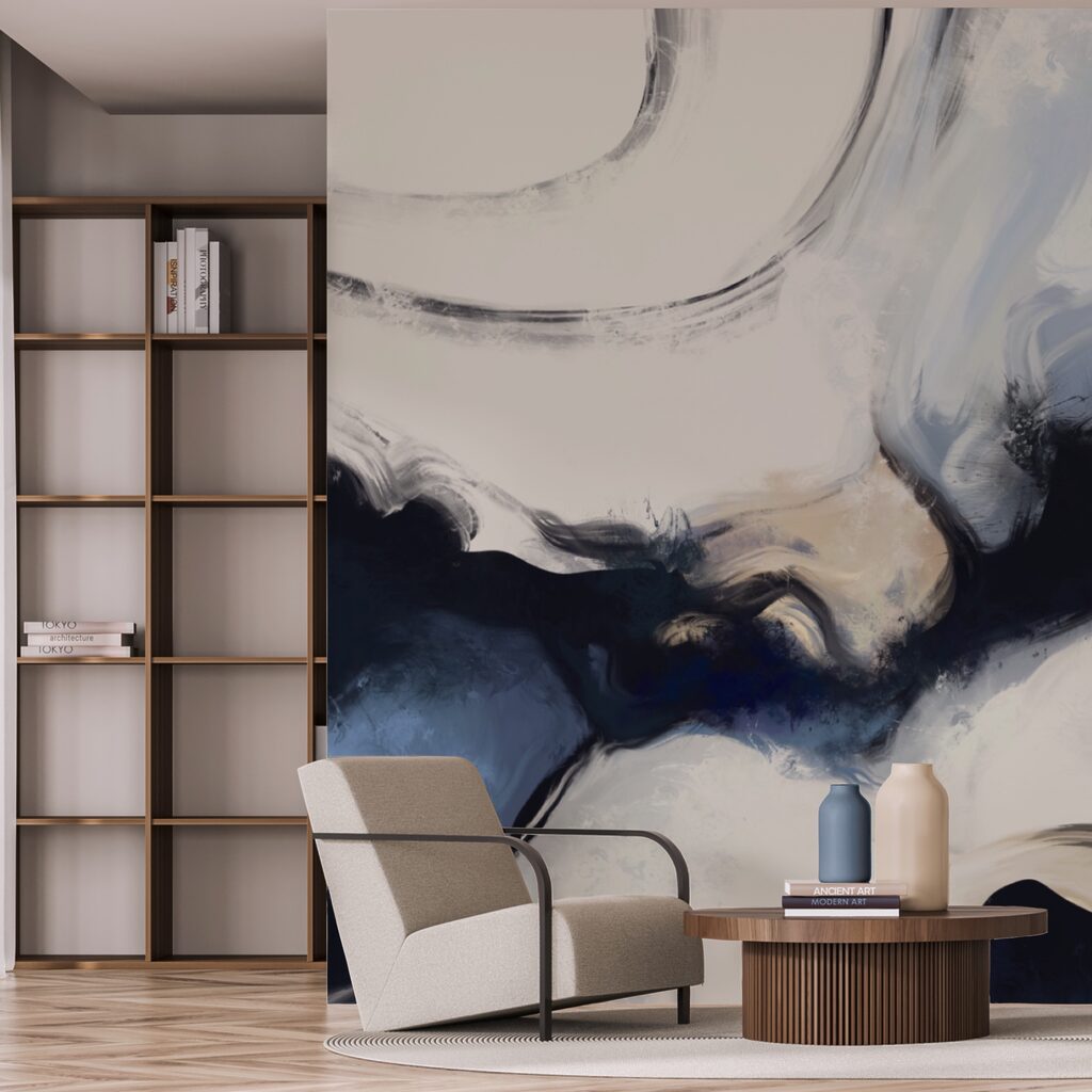 Onde astratte in toni tenui