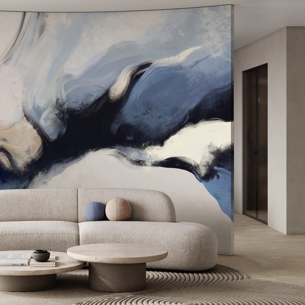 Onde astratte in toni tenui