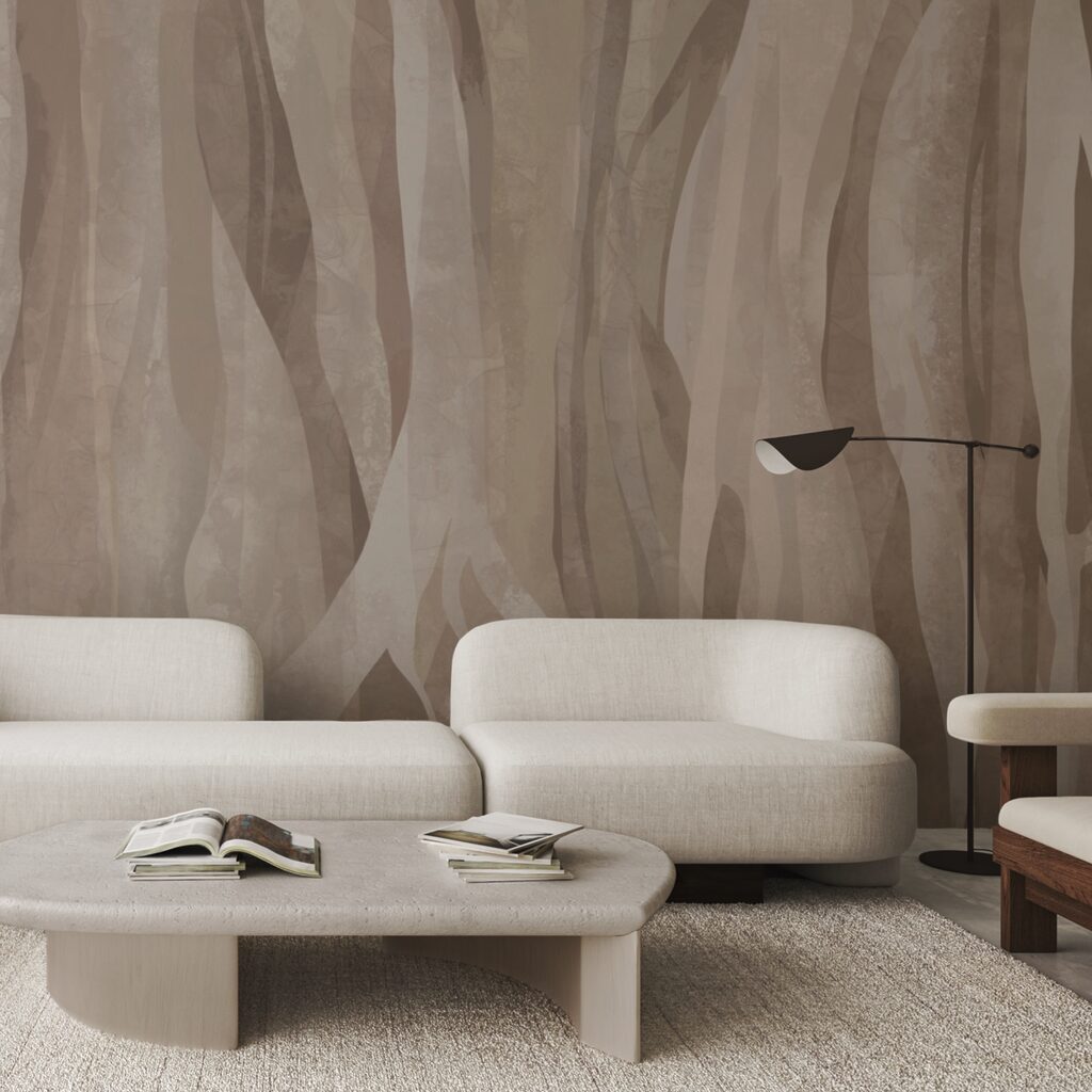 Motivi naturali astratti in tonalità tenui