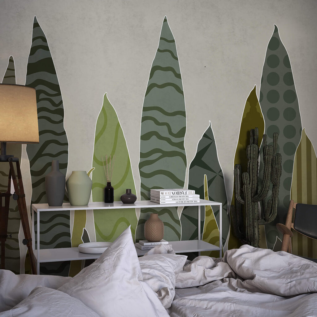 Gruppo di foglie verdi