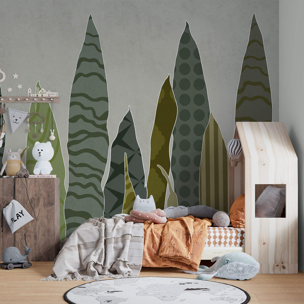 Gruppo di foglie verdi