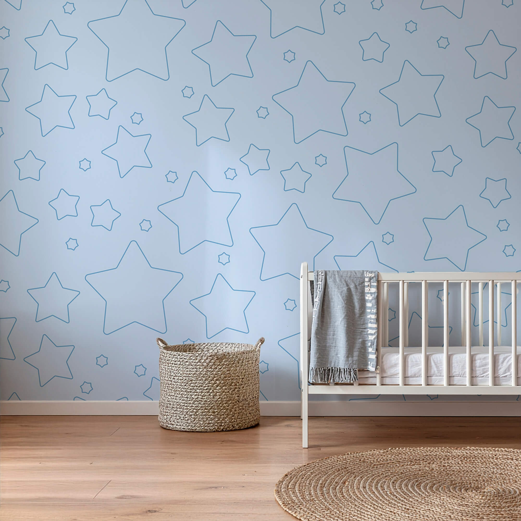 Sfondo blu con stelle