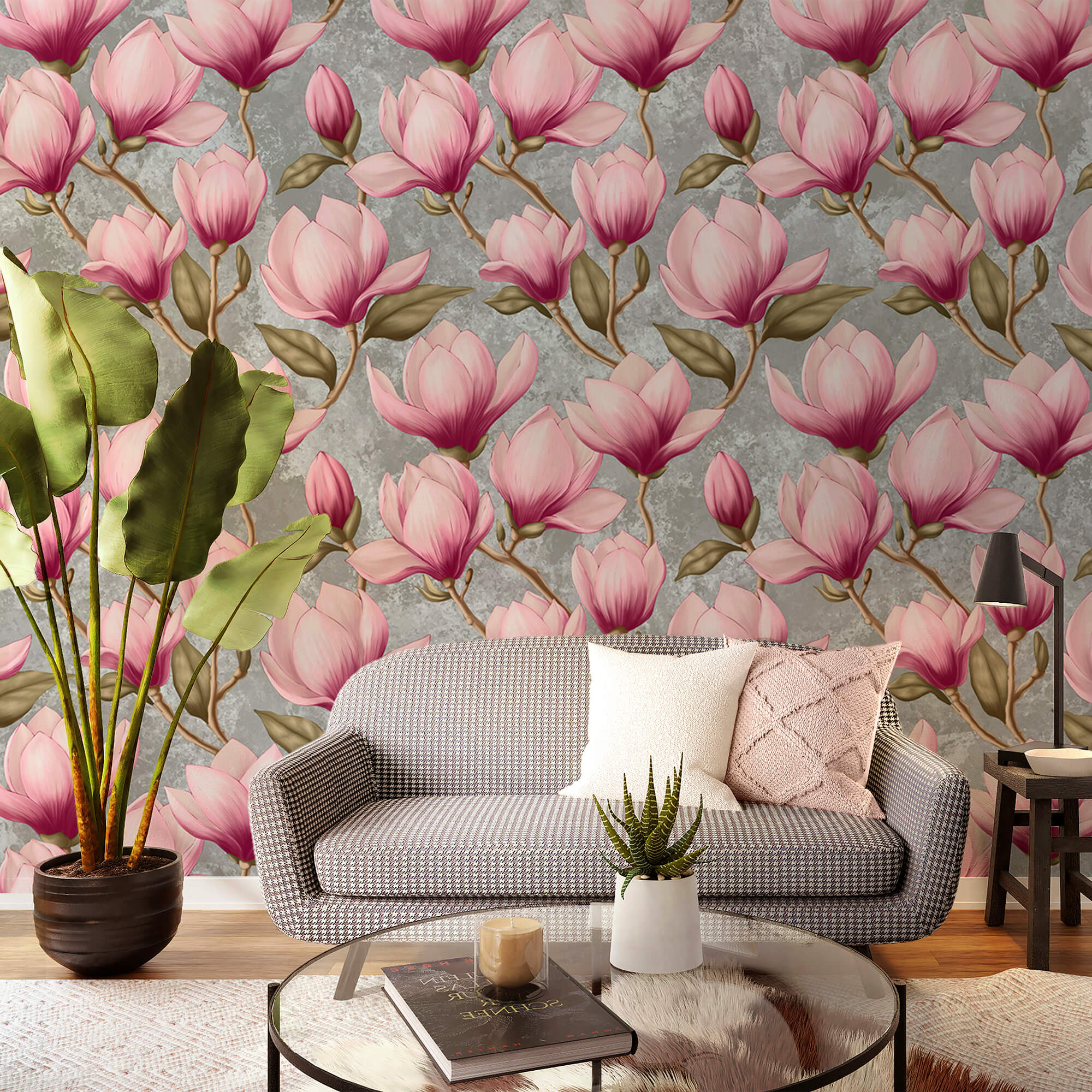 Motivo di fiori rosa