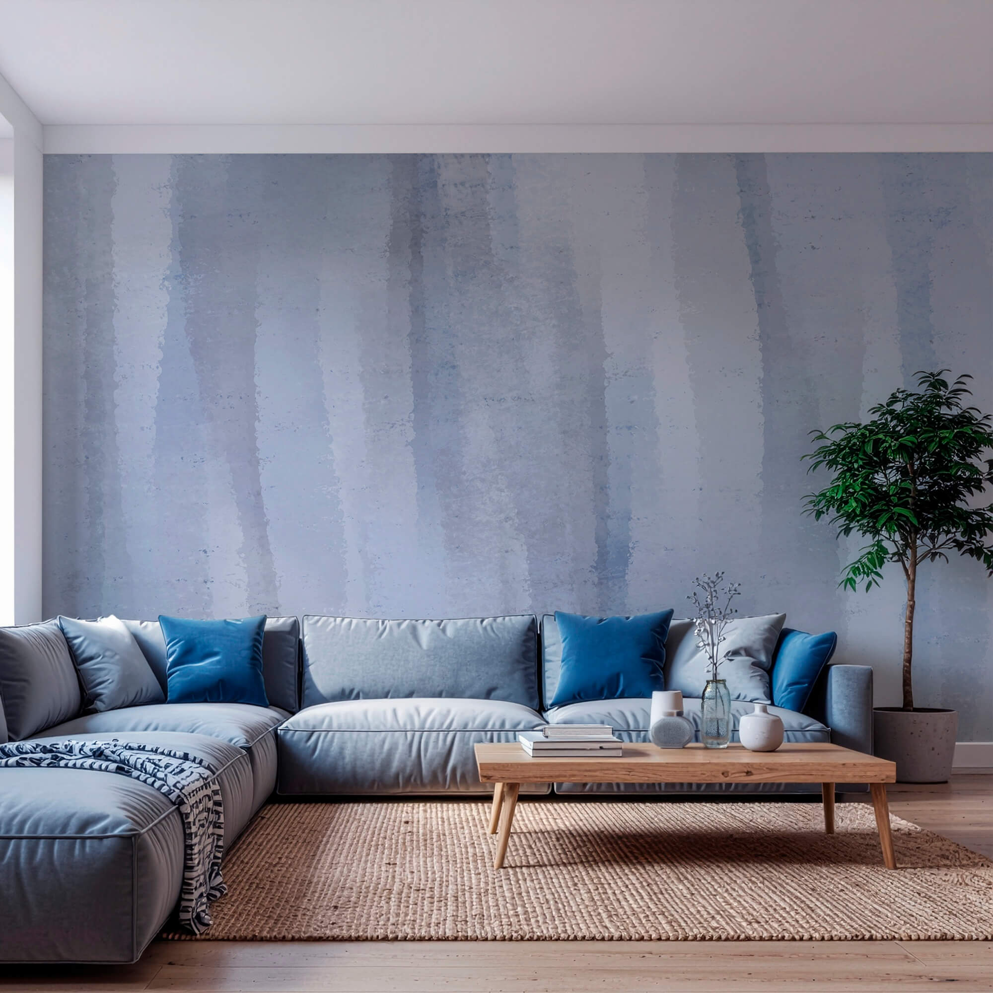 - Morbido sfondo blu astratto ad acquerello - Morbido sfondo blu astratto ad acquerello