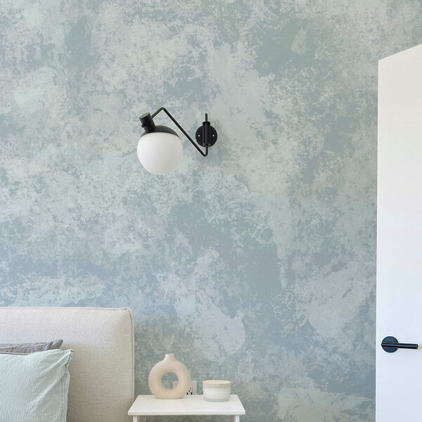 I toni del blu, morbidi e rilassanti, si fondono