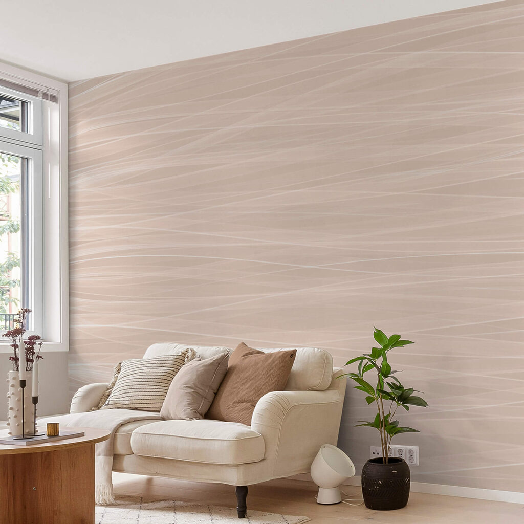 Linee bianche su una superficie beige Linee bianche su una superficie beige