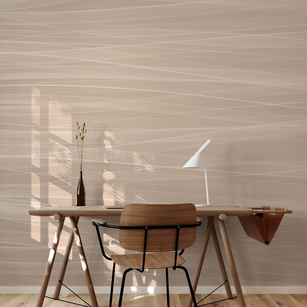 Linee bianche su una superficie beige Linee bianche su una superficie beige