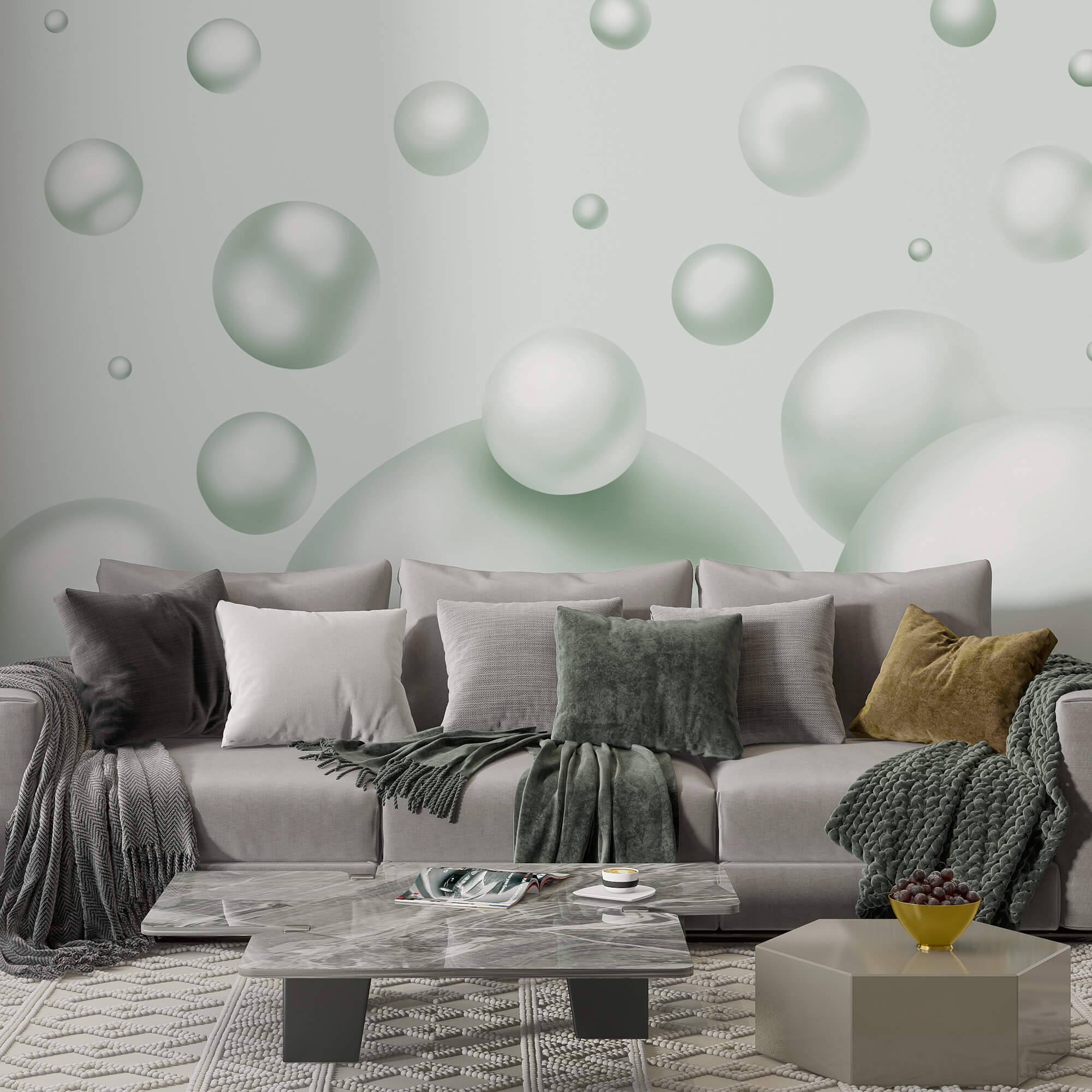 Gruppo di palline bianche