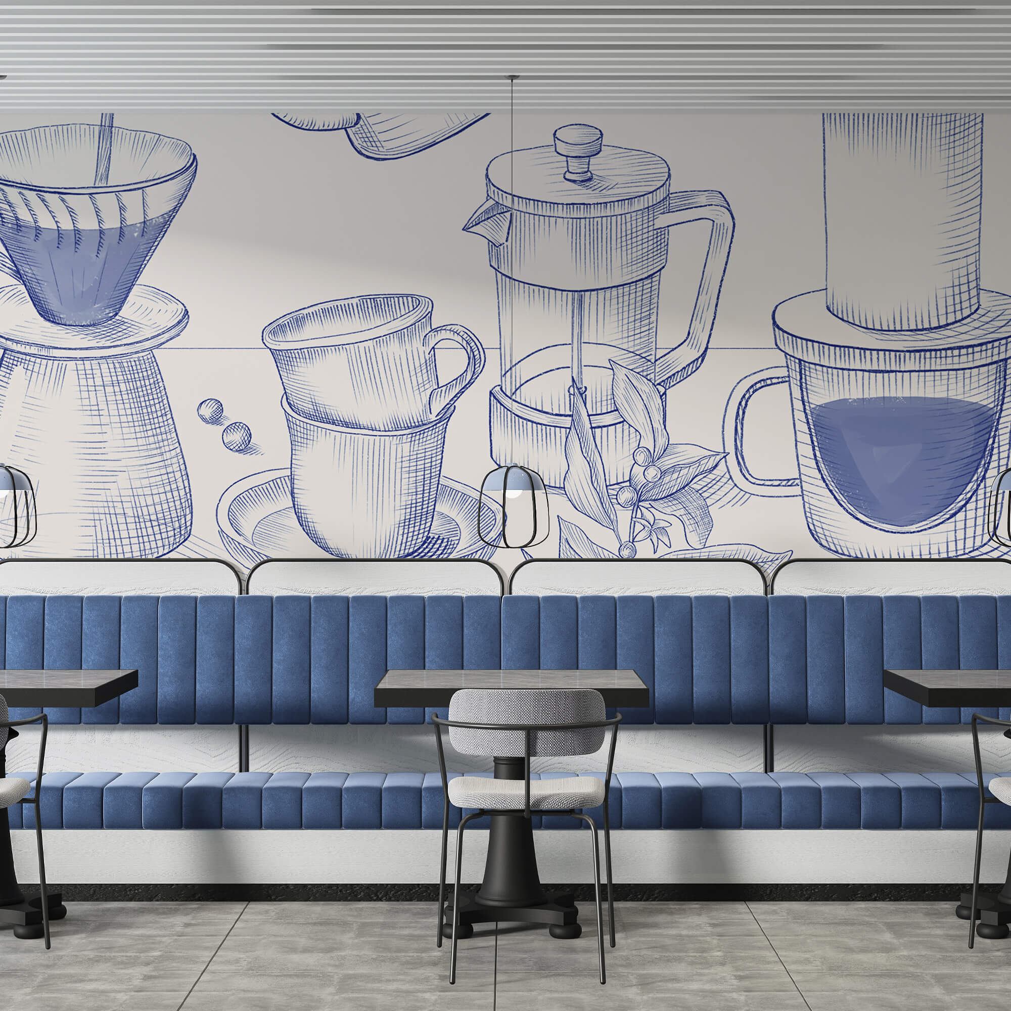 Disegno del processo di erogazione del caffè Disegno del processo di erogazione del caffè