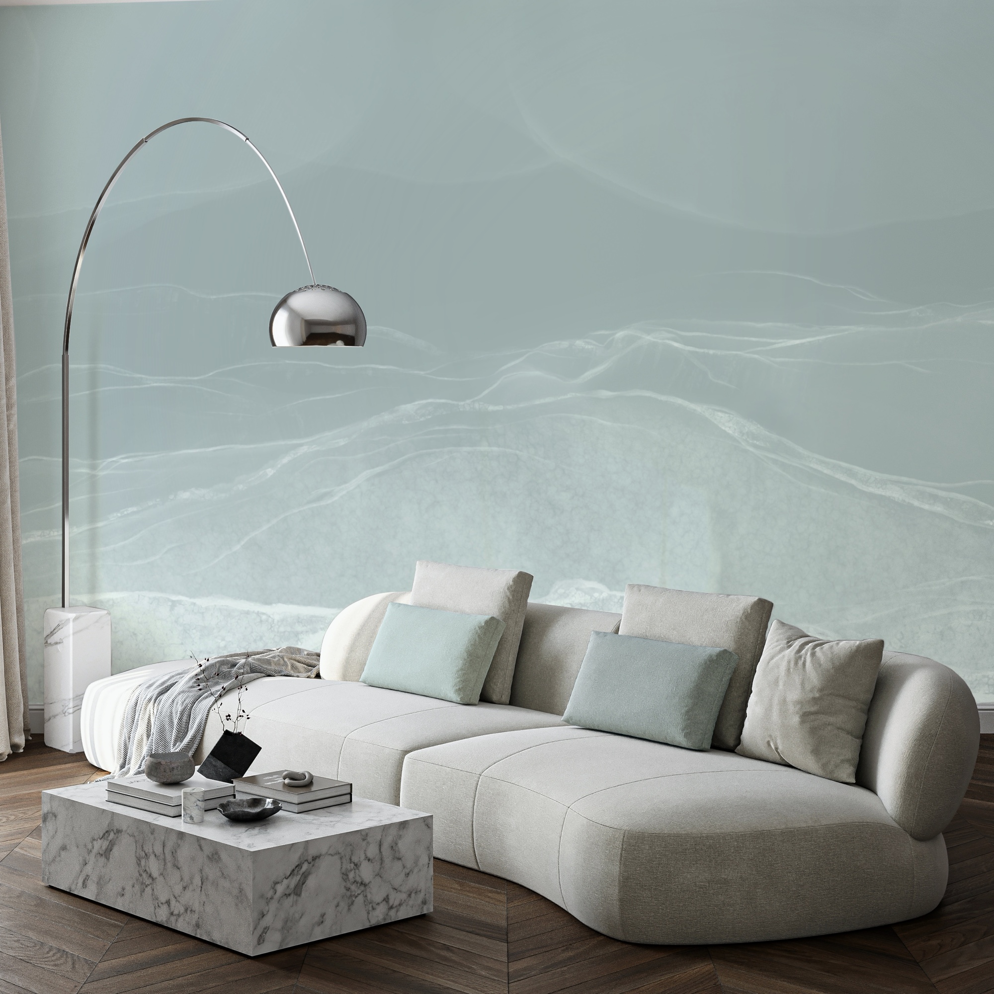 Paesaggio bianco e grigio