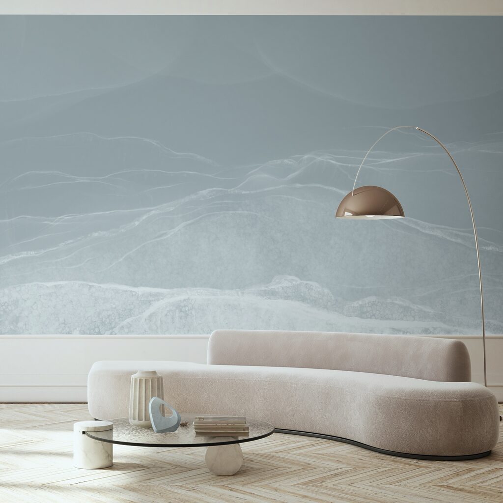 Paesaggio bianco e grigio