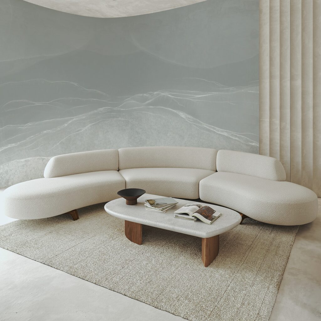 Paesaggio bianco e grigio