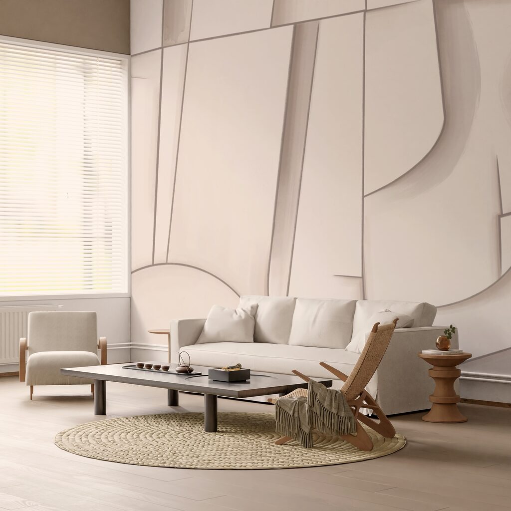 Forme astratte in tonalità tenui